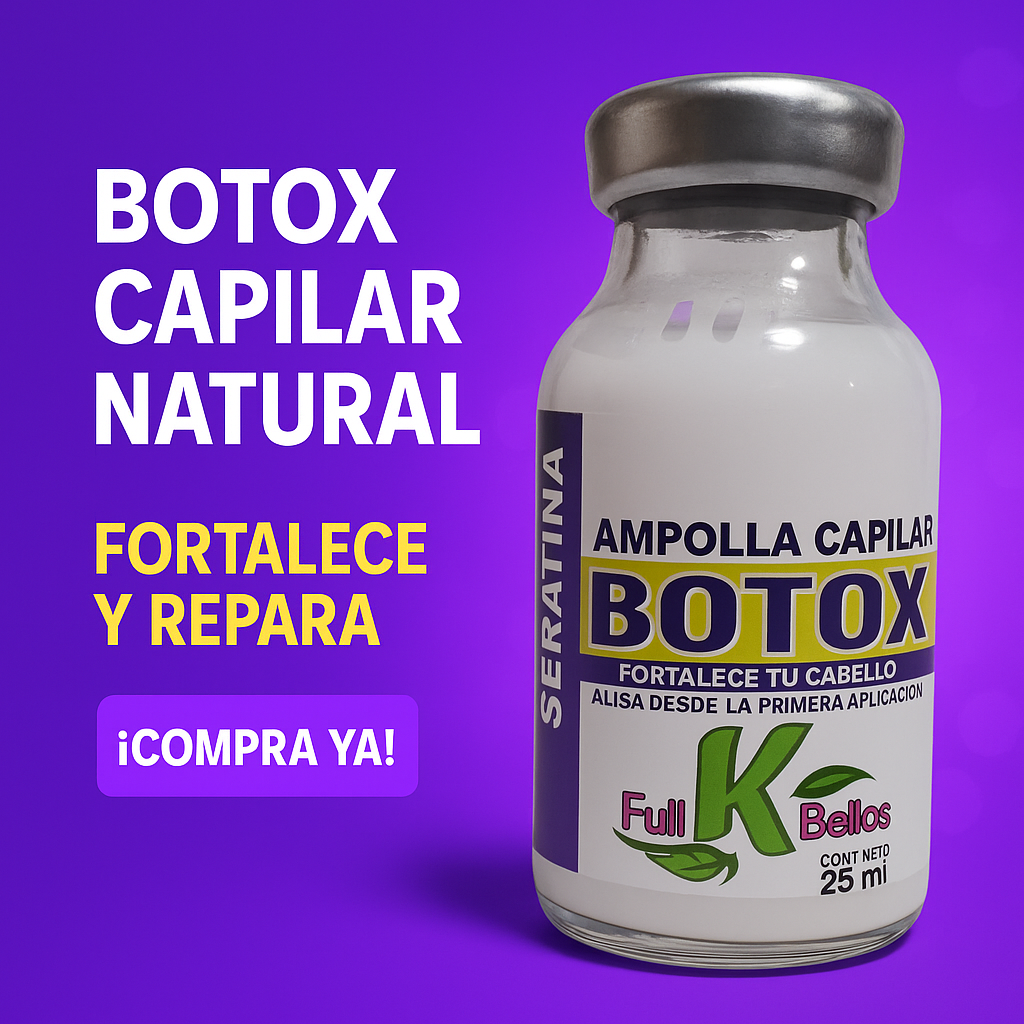 BÓTOX CAPILAR FULL KBELLOS 25ML – PACK DE 12 UNIDADES!